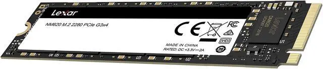 Alt view image 7 of 15 - Lexar NM620 M.2 2280 1TB PCIe Gen3x4 NVMe 3D TLC Internal Solid State Drive (SSD) LNM620X001T-RNNNU