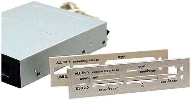 Alt view image 5 of 7 - BYTECC U2CR-318/ Hub USB 2.0 3.5" Bay, CompactFlash/ Extreme CF/ Extreme III CF/ Ultra II CF/ HS CF/ XS CF/ CF Pro/ CF Txtra Pro/ CF Pro II. All-in-1 Card Reader