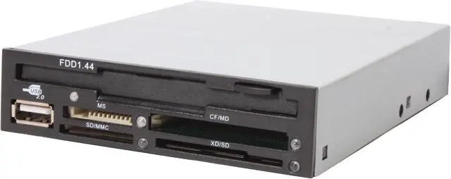 Main image of BYTECC BT-146 All-in-one Internal USB 2.0 3.5" Drive Bay Card Reader w/ Floppy Drive