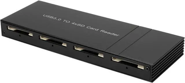 Main image of BYTECC U3-4SD USB 3.0 USB 3.0 with 4 Slots SD Card Reader/Writer (Aluminum Housing)