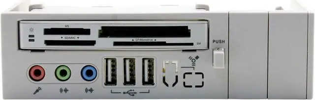 Alt view image 3 of 6 - SOYO BayOne Extreme 9-in-1 USB 2.0 Card Reader/Writer Combo