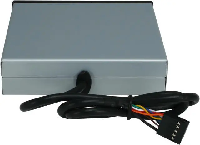 Alt view image 3 of 4 - SYBA 3.5" Drive Bay USB 2.0 6 Slot Card Reader with 1 USB 2.0 Port - CL-CRD20036