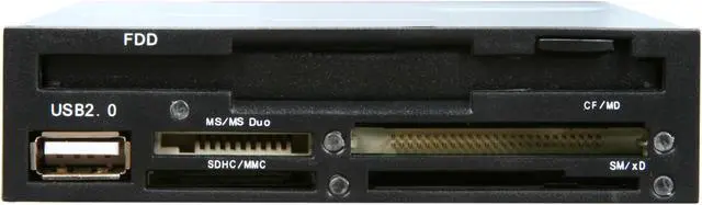 Alt view image 2 of 4 - SYBA SY-CRD50034 All-in-one USB 2.0 / Floppy 3.5" Multifunction Floppy Disk and Memory Card Reader