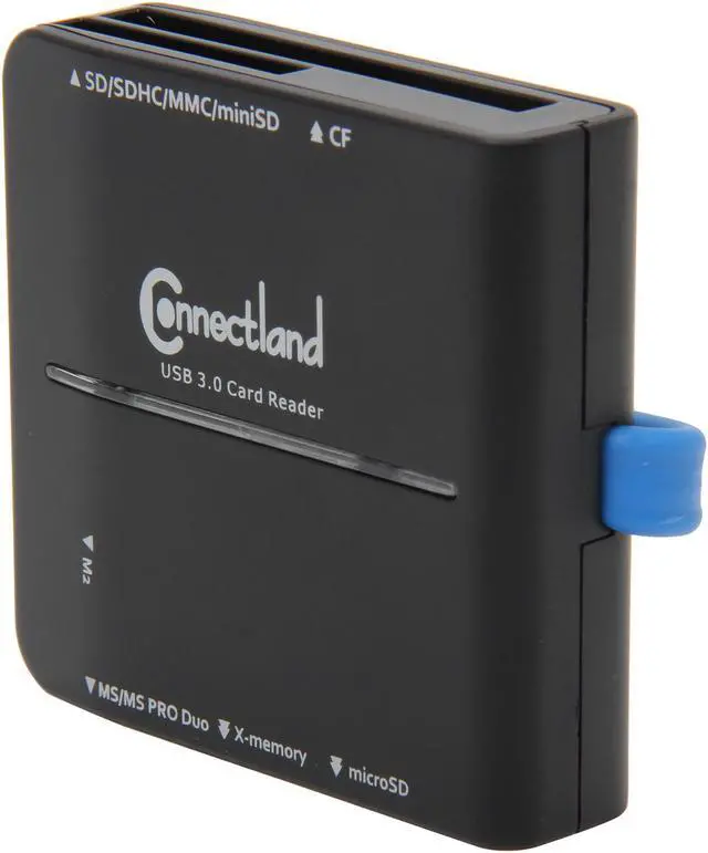 Main image of SYBA CL-CRD20128 All-in-one USB 3.0 SDHC, CF, MS Memory Card Reader, Reads Micro SD, T-Flash and M2 without Adapter, Black Card Reader