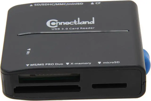 Alt view image 3 of 7 - SYBA CL-CRD20128 All-in-one USB 3.0 SDHC, CF, MS Memory Card Reader, Reads Micro SD, T-Flash and M2 without Adapter, Black Card Reader