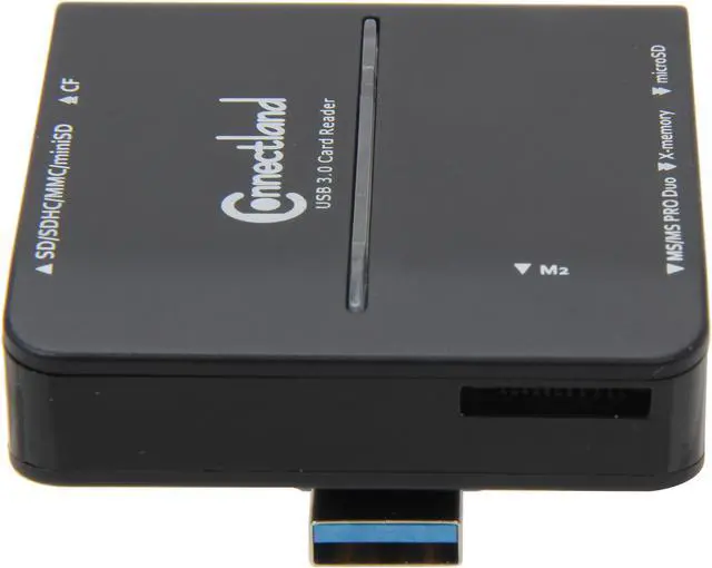 Alt view image 4 of 7 - SYBA CL-CRD20128 All-in-one USB 3.0 SDHC, CF, MS Memory Card Reader, Reads Micro SD, T-Flash and M2 without Adapter, Black Card Reader