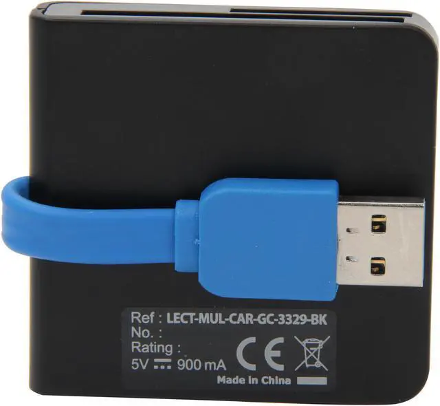 Alt view image 6 of 7 - SYBA CL-CRD20128 All-in-one USB 3.0 SDHC, CF, MS Memory Card Reader, Reads Micro SD, T-Flash and M2 without Adapter, Black Card Reader