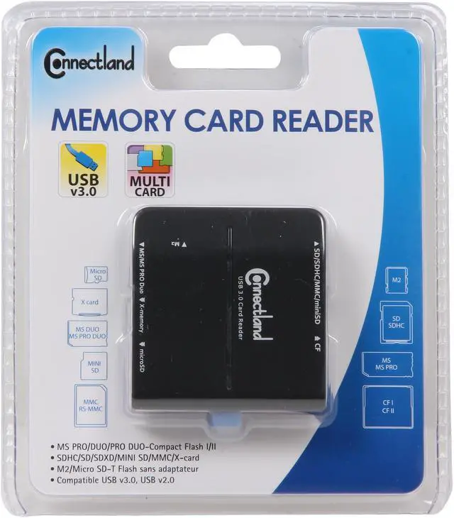 Alt view image 7 of 7 - SYBA CL-CRD20128 All-in-one USB 3.0 SDHC, CF, MS Memory Card Reader, Reads Micro SD, T-Flash and M2 without Adapter, Black Card Reader