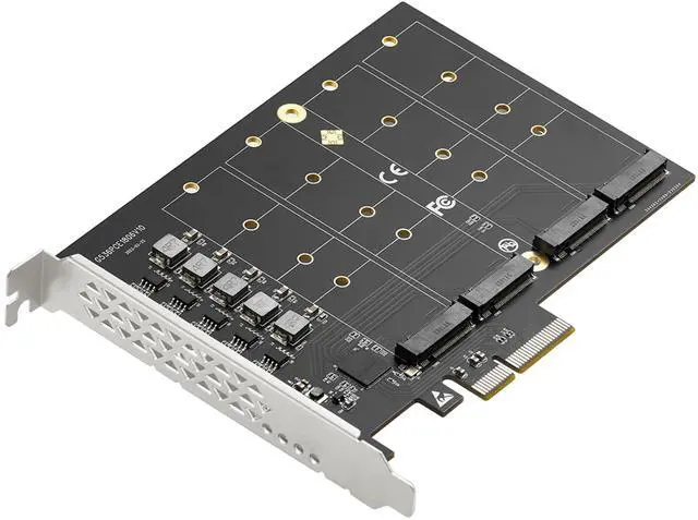 Main image of PCIe 3.0 x4 to 4-Port M.2 NVMe Adapter Card