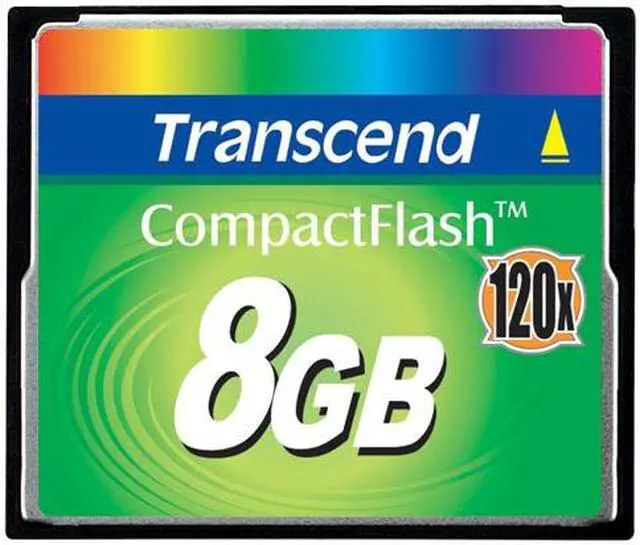 Main image of Transcend 8GB Compact Flash (CF) Flash Card Model TS8GCF120