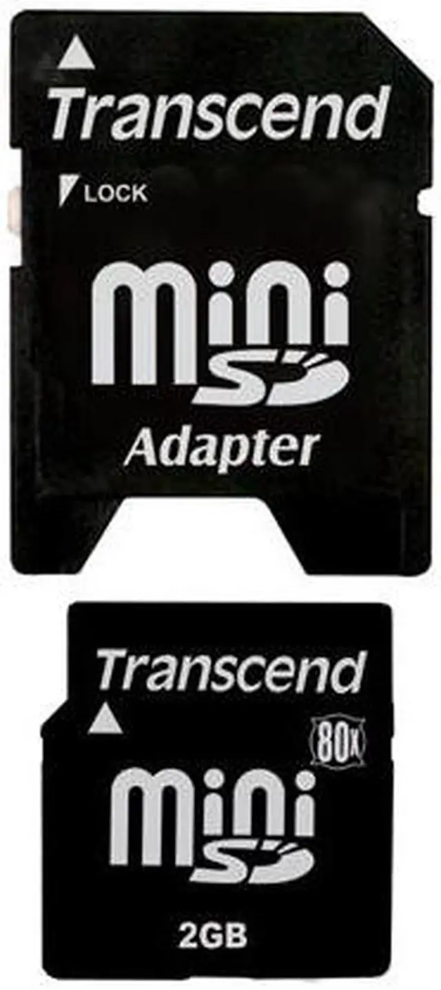 Main image of Transcend 2GB MiniSD Flash Card Model TS2GSDM80
