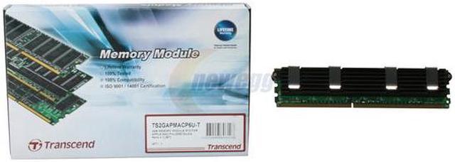 Alt view image 3 of 3 - Transcend 2GB DDR2 667 (PC2 5300) ECC Fully Buffered Memory for Apple Mac Pro Model TS2GAPMACP6U-T