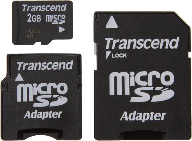 Main image of Transcend 2GB MicroSD Flash Card Model TS2GUSD-2