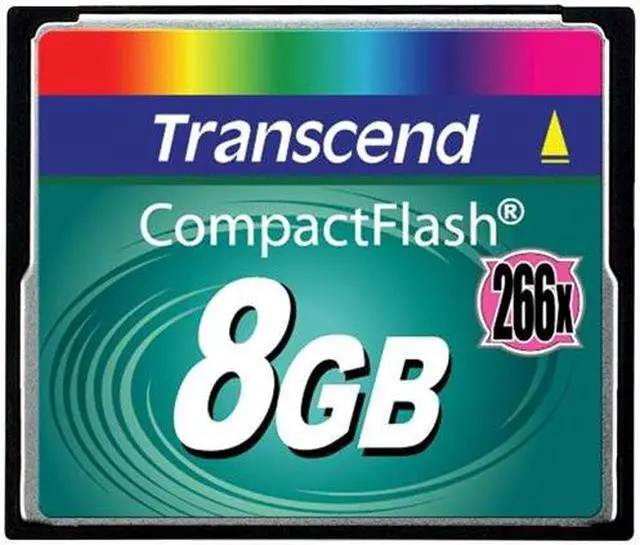Main image of Transcend 8GB Compact Flash (CF) Flash Card Model TS8GCF266
