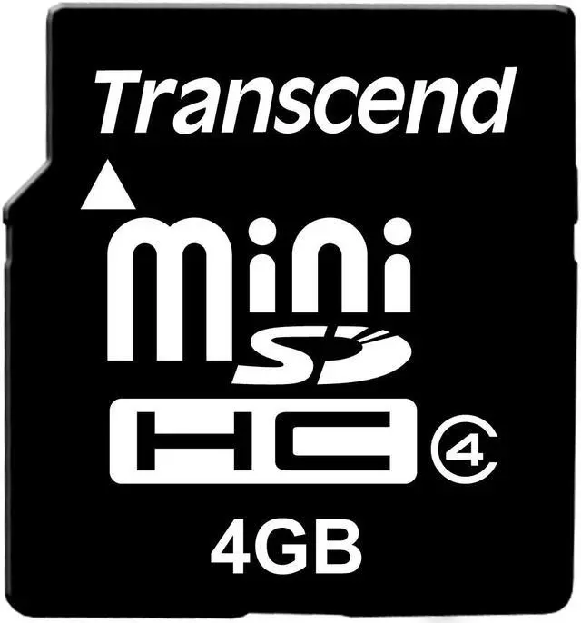 Main image of Transcend 4GB Mini SDHC Flash Card Model TS4GSDMHC4
