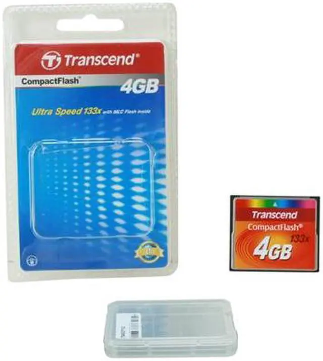 Alt view image 5 of 5 - Transcend 4GB Compact Flash (CF) Flash Card Model TS4GCF133