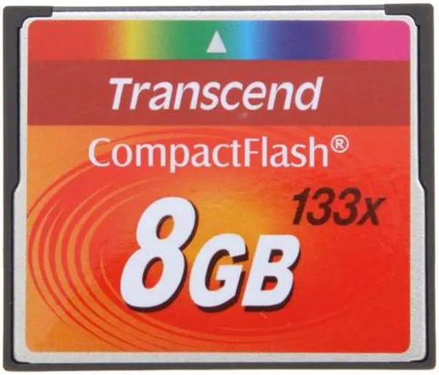 Alt view image 3 of 6 - Transcend 8GB Compact Flash (CF) Flash Card Model TS8GCF133