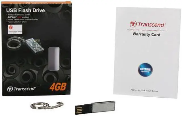 Alt view image 4 of 4 - Transcend JetFlash V90C 4GB Flash Drive (USB2.0 Portable) TS4GJFV90C