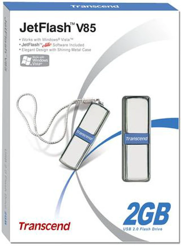 Alt view image 2 of 3 - Transcend JetFlash V85 2GB Flash Drive (USB2.0 Portable) TS2GJFV85