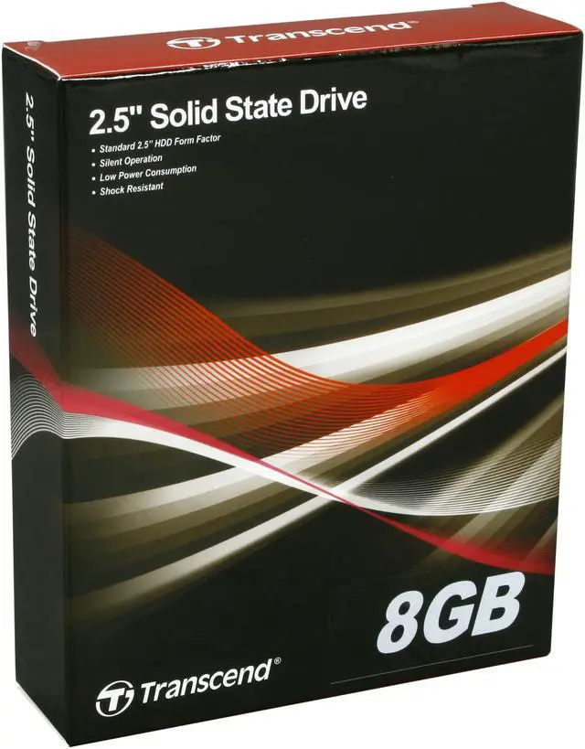 Main image of Transcend TS8GSSD25S-S 2.5" SATA II SLC Industrial Solid State Disk