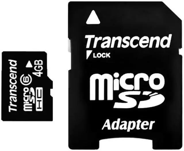 Main image of Transcend 4GB microSDHC Flash Card Model TS4GUSDHC6