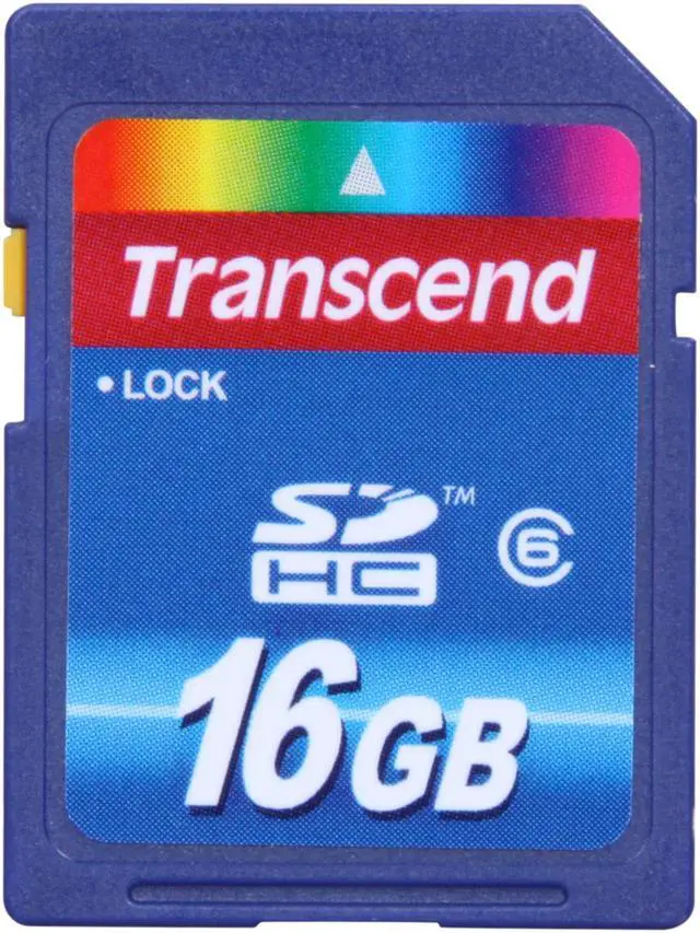 Main image of Transcend 16GB Secure Digital High-Capacity (SDHC) Flash Card Model TS16GSDHC6