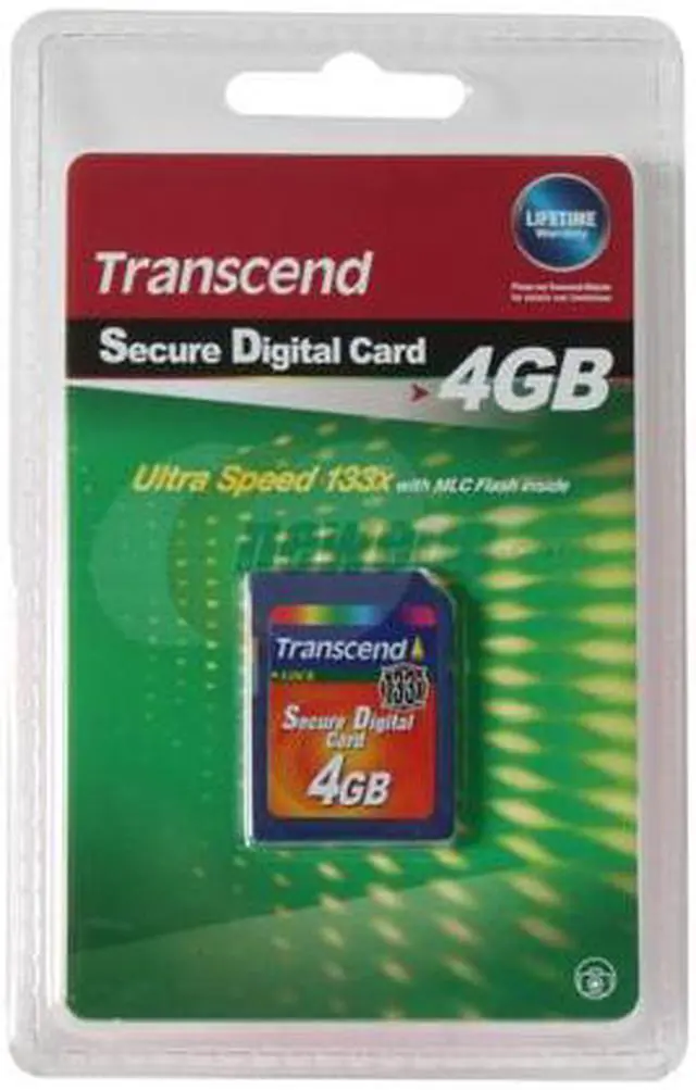 Alt view image 2 of 2 - Transcend 4GB Secure Digital (SD) Flash Card Model TS4GSD133