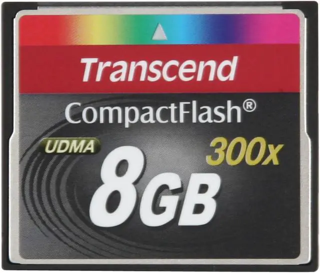 Alt view image 2 of 5 - Transcend 8GB Compact Flash (CF) Flash Card Model TS8GCF300