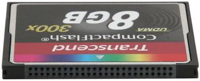 Alt view image 3 of 5 - Transcend 8GB Compact Flash (CF) Flash Card Model TS8GCF300