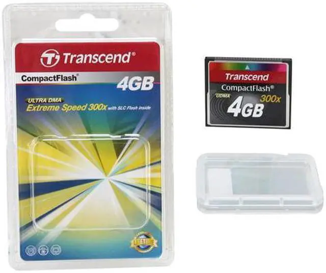 Alt view image 5 of 5 - Transcend 4GB Compact Flash (CF) Flash Card Model TS4GCF300