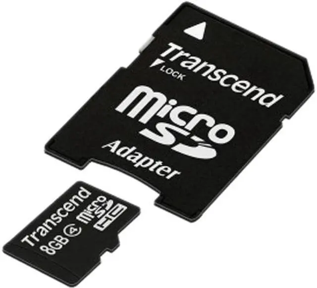 Alt view image 3 of 3 - Transcend 8GB microSDHC Flash Card Model TS8GUSDHC4