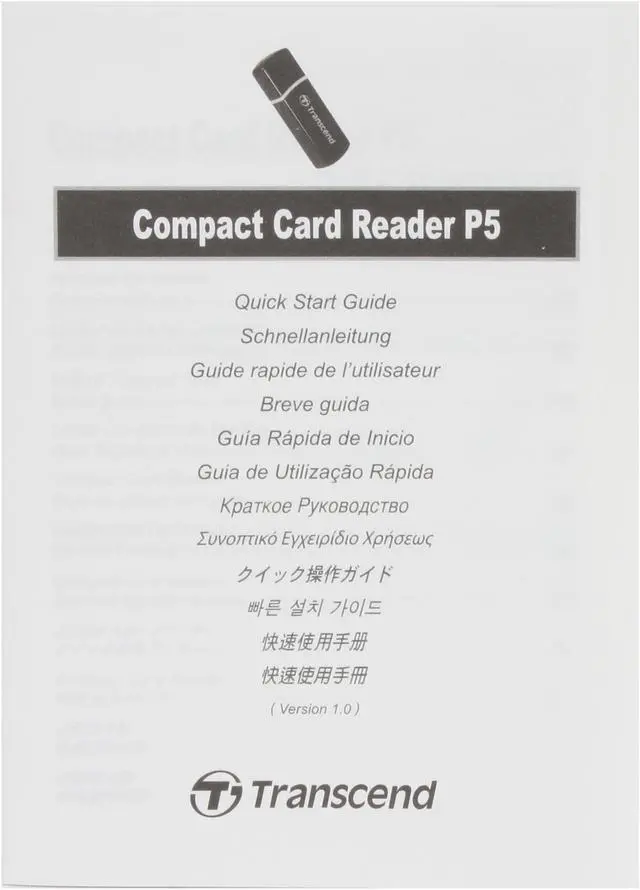 Alt view image 5 of 6 - Transcend TS-RDP5 USB 2.0 Card Reader