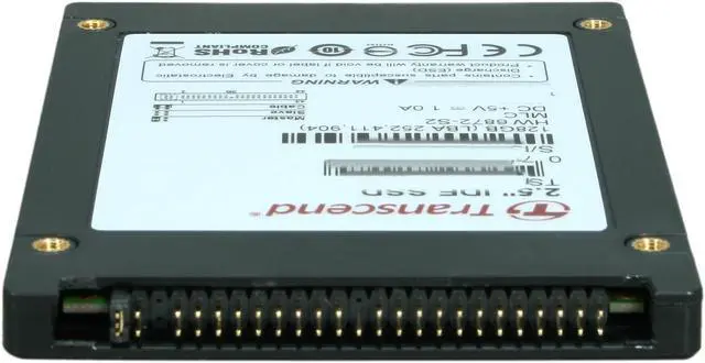 Alt view image 4 of 6 - Transcend 2.5" 128GB PATA MLC Internal Solid State Drive (SSD) TS128GSSD25-M