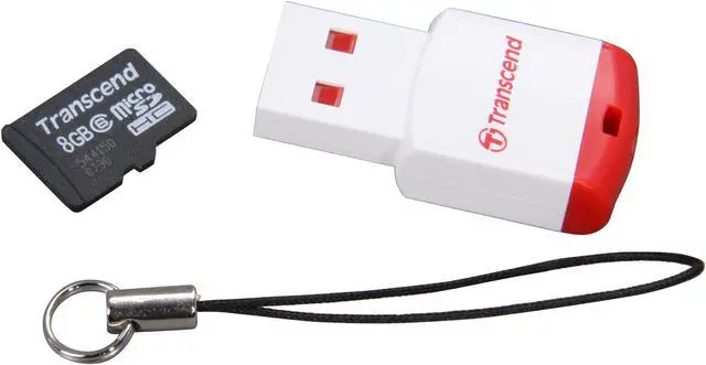 Alt view image 3 of 4 - Transcend 8GB microSDHC Flash Card with P3 card reader Model TS8GUSDHC6-P3