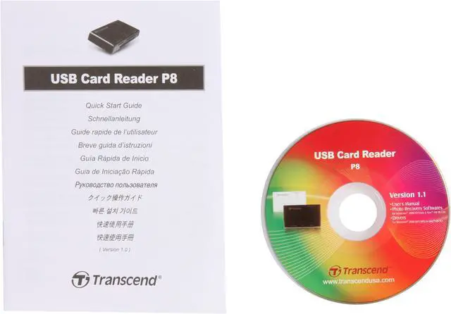 Alt view image 4 of 5 - Transcend TS-RDP8W USB 2.0 All-in-One Multi Card Reader