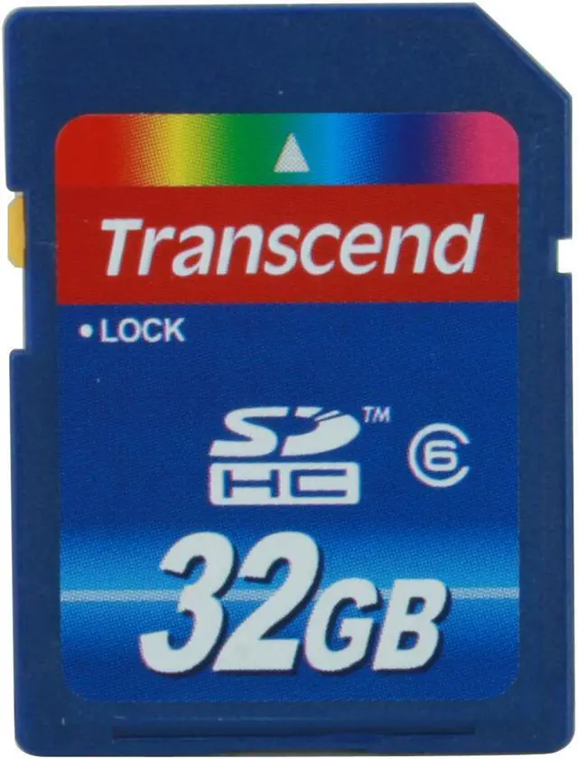 Main image of Transcend 32GB Secure Digital High-Capacity (SDHC) Flash Card Model TS32GSDHC6