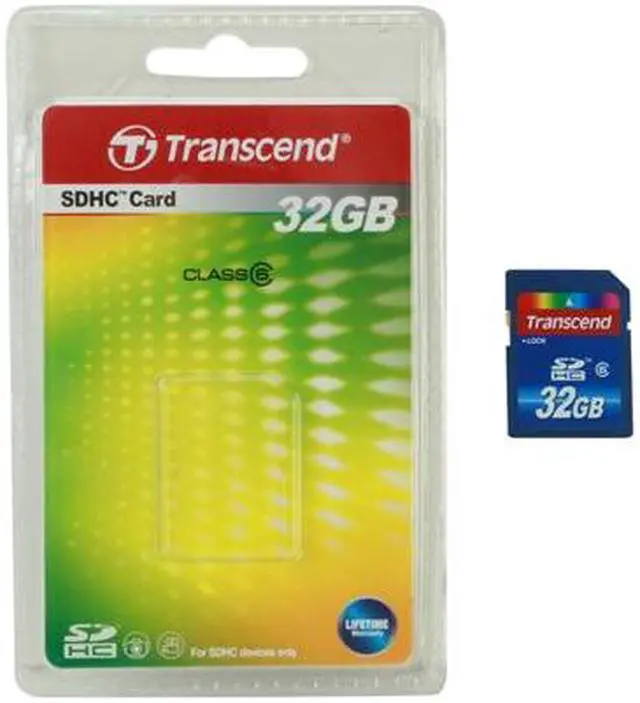 Alt view image 4 of 4 - Transcend 32GB Secure Digital High-Capacity (SDHC) Flash Card Model TS32GSDHC6