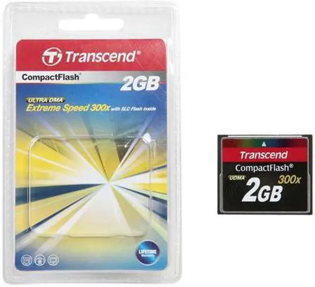 Alt view image 5 of 5 - Transcend 2GB Compact Flash (CF) Flash Card Model TS2GCF300