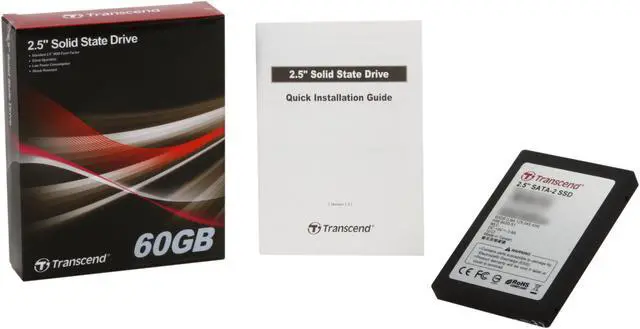 Alt view image 6 of 6 - Transcend 2.5" 60GB SATA II MLC Internal Solid State Drive (SSD) TS60GSSD25D-M