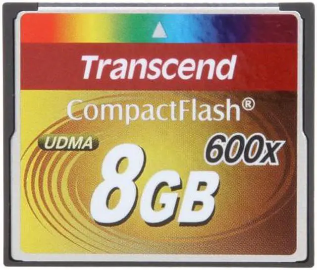 Main image of Transcend 8GB Compact Flash (CF) Flash Card Model TS8GCF600