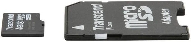 Alt view image 2 of 5 - Transcend 4GB microSDHC Flash Card with SD Adapter Model TS4GUSDHC2
