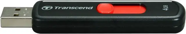 Alt view image 3 of 5 - Transcend JetFlash 500 4GB USB 2.0 Flash Drive (Red) TS4GJF500