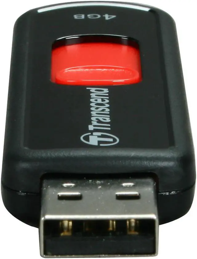 Alt view image 4 of 5 - Transcend JetFlash 500 4GB USB 2.0 Flash Drive (Red) TS4GJF500