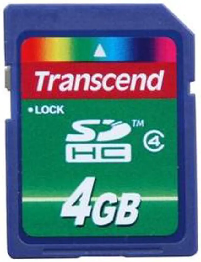 Main image of Transcend 4GB Secure Digital High-Capacity (SDHC) Flash Card Model TS4GSDHC4