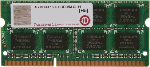 Main image of Transcend JetRam 4GB 204-Pin DDR3 SO-DIMM DDR3 1600 (PC3 12800) Laptop Memory Model JM1600KSN-4G