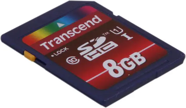 Alt view image 2 of 4 - Transcend 8GB Secure Digital High-Capacity (SDHC) UHS-I Card Model TS8GSDHC10U1