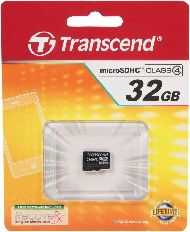 Alt view image 4 of 4 - Transcend 32GB microSDHC Flash Card Model TS32GUSDC4