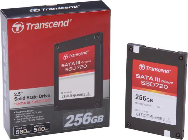 Main image of Transcend SSD 720 2.5" 256GB SATA III Internal Solid State Drive (SSD) with Desktop Upgrade Kit