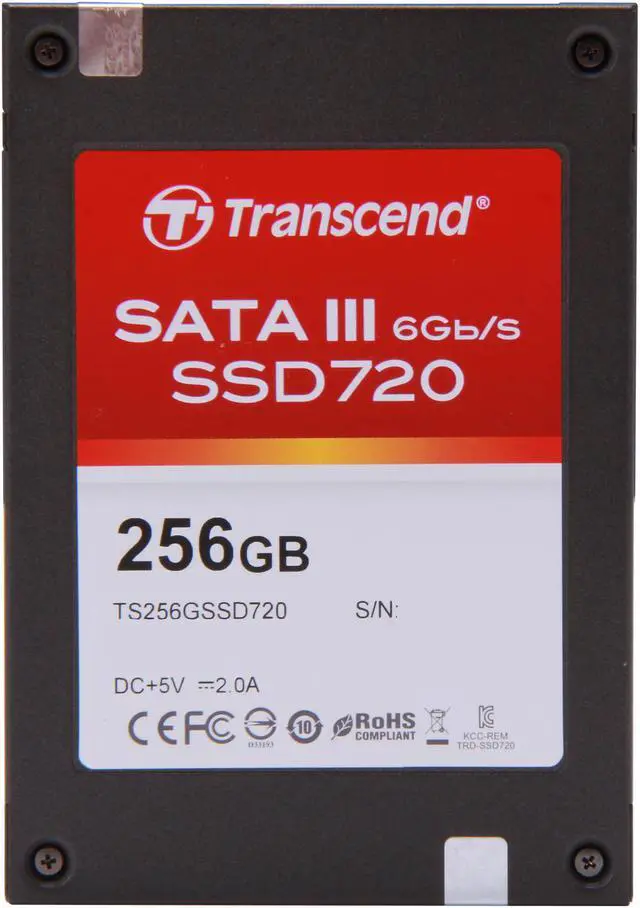 Alt view image 3 of 6 - Transcend SSD 720 2.5" 256GB SATA III Internal Solid State Drive (SSD) with Desktop Upgrade Kit