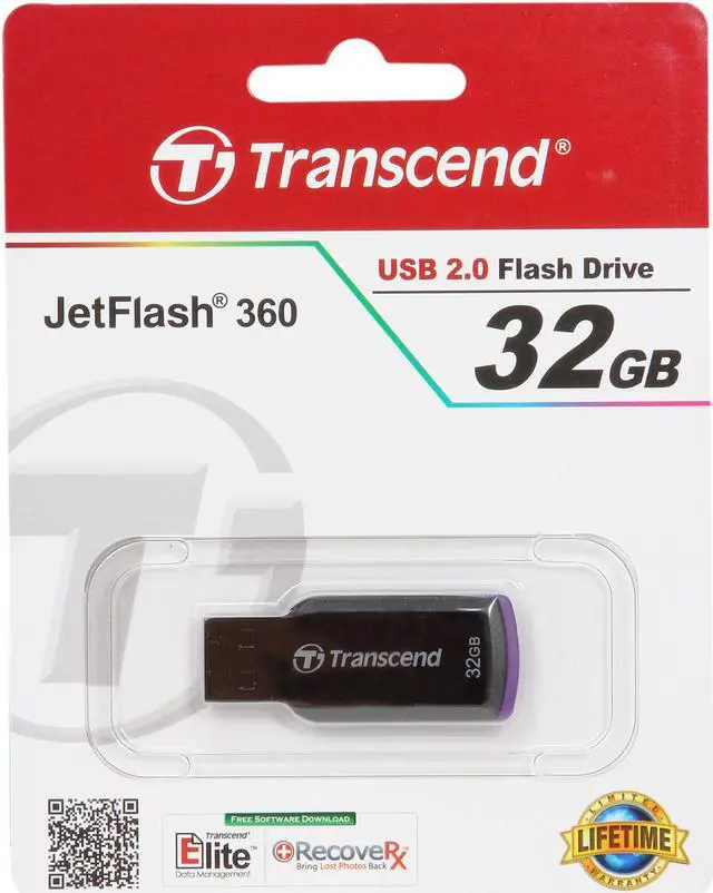 Alt view image 5 of 5 - Transcend JetFlash 360 32GB USB 2.0 Flash Drive TS32GJF360